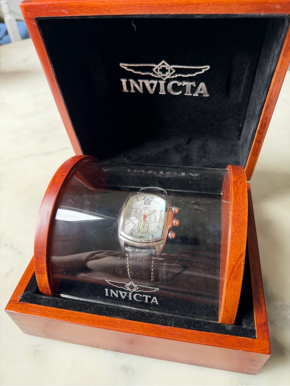 Invicta Meteorite Grand Lupah Silver Dial Chronograph Watch - Picture 7 of 8